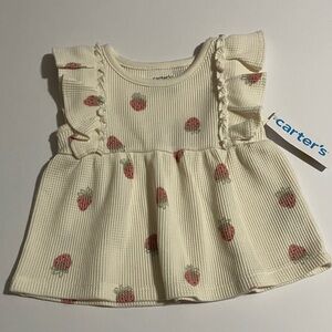 NWT Carter’s Girls Strawberry Top 18 Months New with Tags